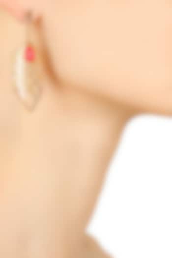 Gold plated criss cross earrings available only at Pernia's Pop Up Shop.