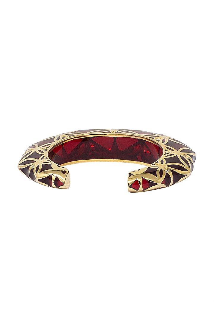Gold plated amber cuff available only at Pernia's Pop Up Shop.