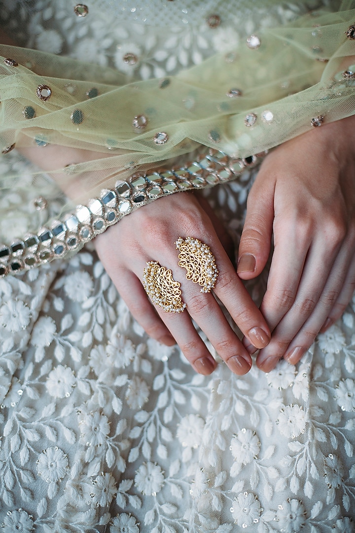 Gold Plated Jewelleries (Set of 3) In Gift Box by Zariin at Pernia's Pop Up Shop