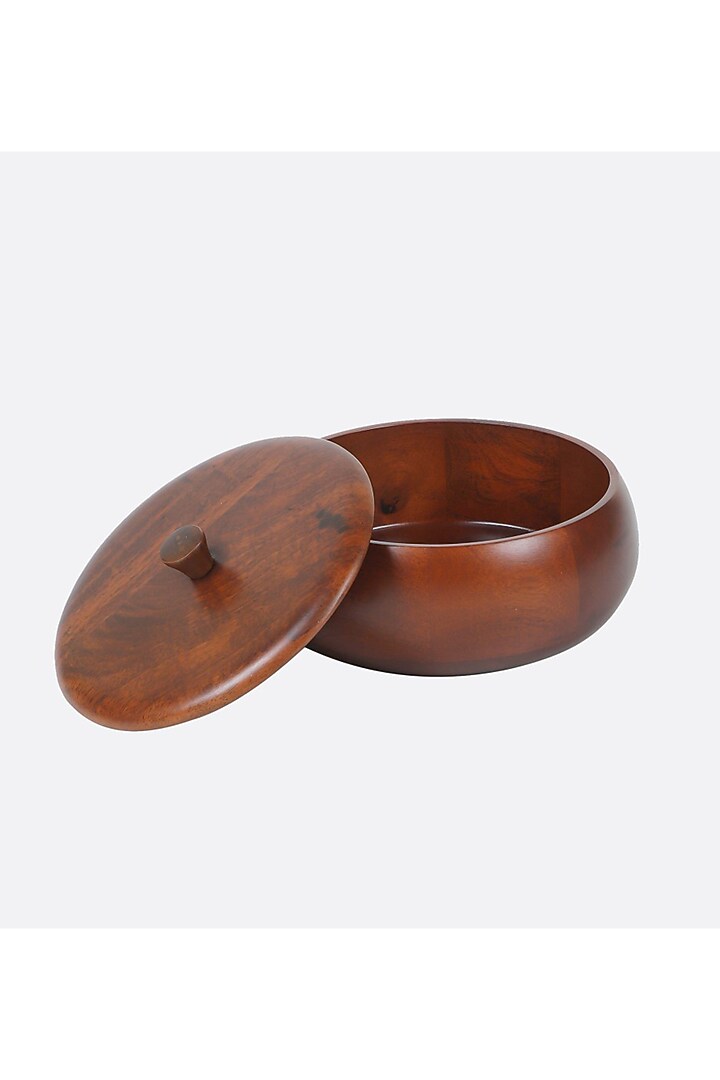 Brown Wooden Roti Box by Brick Brown at Pernia's Pop Up Shop