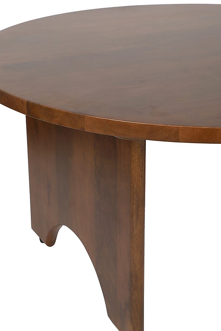 Brown Mango Wood Premium Handcrafted Halo Coffee Table by Brick Brown at Pernia's Pop Up Shop