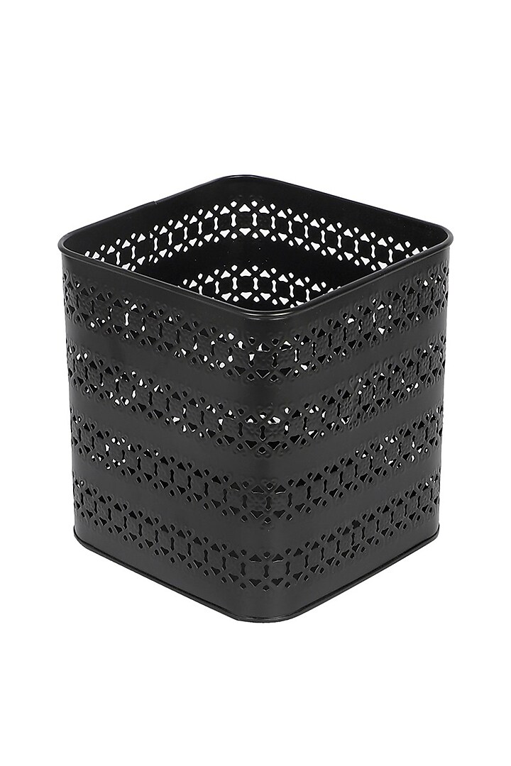 Black Metal Raven Waste Basket by Brick Brown at Pernia's Pop Up Shop