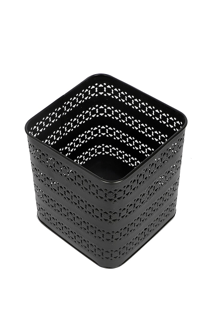 Black Metal Raven Waste Basket by Brick Brown at Pernia's Pop Up Shop