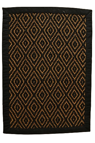 Black Jute Mats by Blue Lotus Design