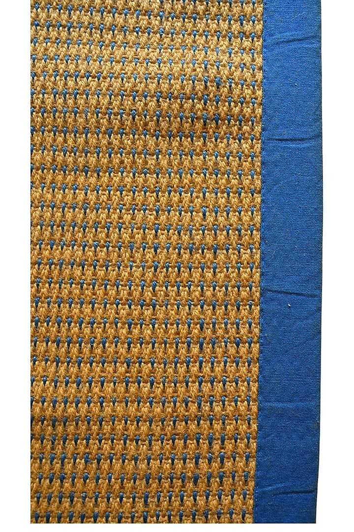 Blue & Beige Jute Mats by Blue Lotus Design at Pernia's Pop Up Shop