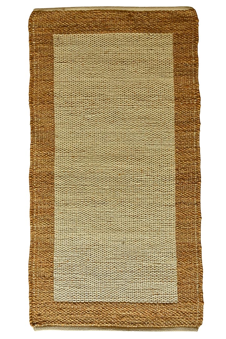 White & Brown Hemp Cotton Rugs by Blue Lotus Design at Pernia's Pop Up Shop