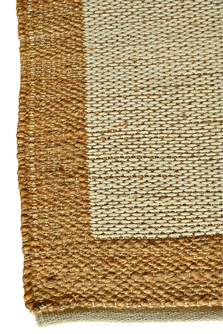 White & Brown Hemp Cotton Rugs by Blue Lotus Design at Pernia's Pop Up Shop