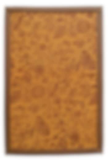 Beige & Coffee Jute Hand Painted Mats by Blue Lotus Design at Pernia's Pop Up Shop