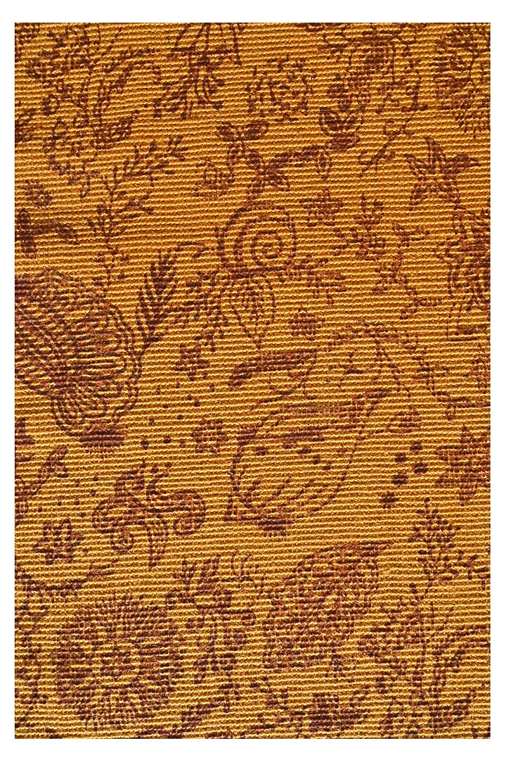 Beige & Coffee Jute Hand Painted Mats by Blue Lotus Design at Pernia's Pop Up Shop