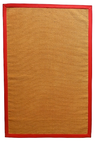 Natural & Orange Jute Mats by Blue Lotus Design