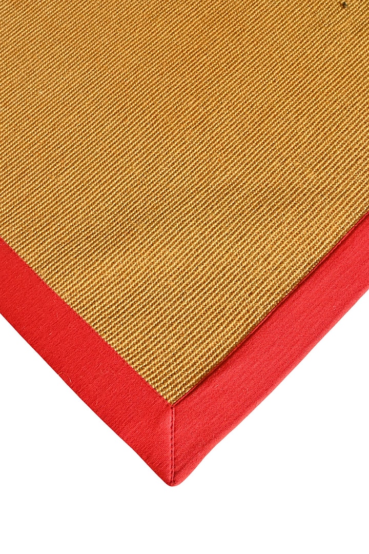 Natural & Orange Jute Mats by Blue Lotus Design at Pernia's Pop Up Shop