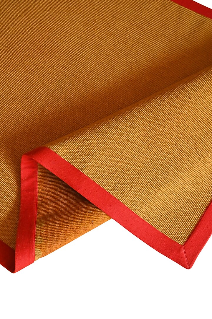Natural & Orange Jute Mats by Blue Lotus Design at Pernia's Pop Up Shop