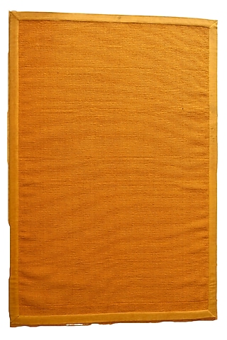 Saffron-Colored Jute Mats by Blue Lotus Design