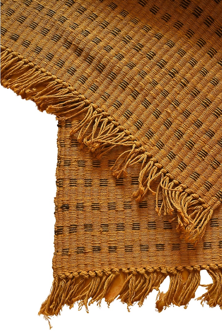 Mustard Yellow Jute Rugs by Blue Lotus Design at Pernia's Pop Up Shop