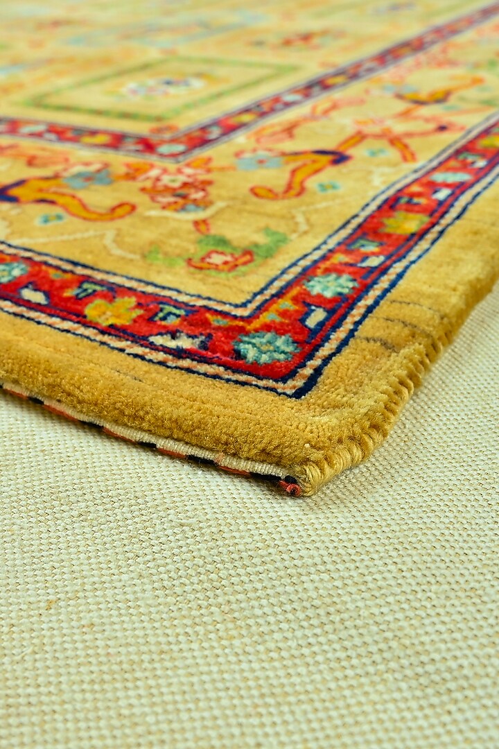 Multi-Colored Blended Wool Hand-Knotted Persian Rug by Blue Lotus Design at Pernia's Pop Up Shop