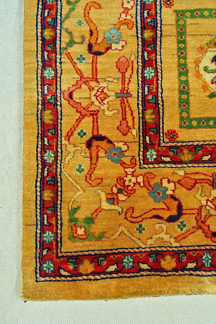 Multi-Colored Blended Wool Hand-Knotted Persian Rug by Blue Lotus Design at Pernia's Pop Up Shop