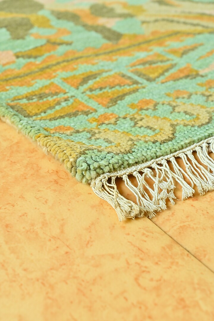 Multi-Colored Blended Wool Hand-Knotted Persian Rug by Blue Lotus Design at Pernia's Pop Up Shop
