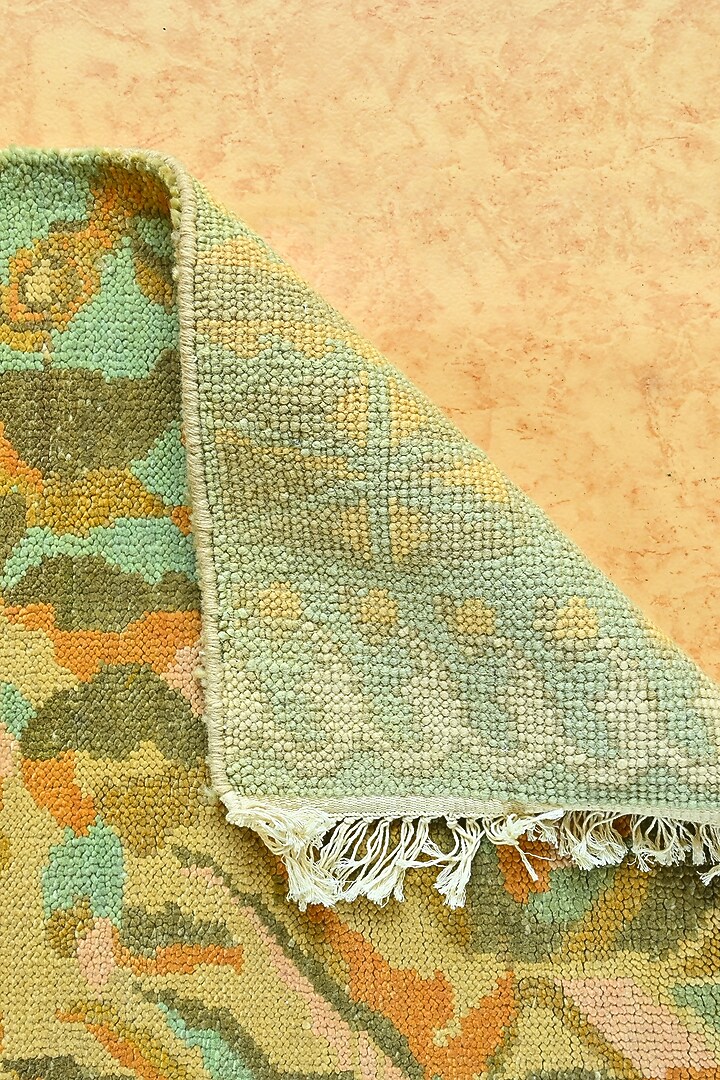Multi-Colored Blended Wool Hand-Knotted Persian Rug by Blue Lotus Design at Pernia's Pop Up Shop