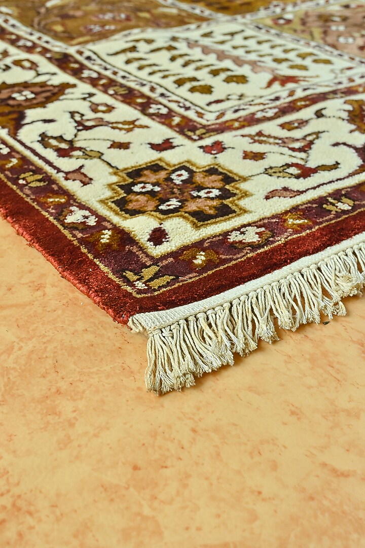 Multi-Colored Blended Wool Hand-Knotted Persian Rug by Blue Lotus Design at Pernia's Pop Up Shop