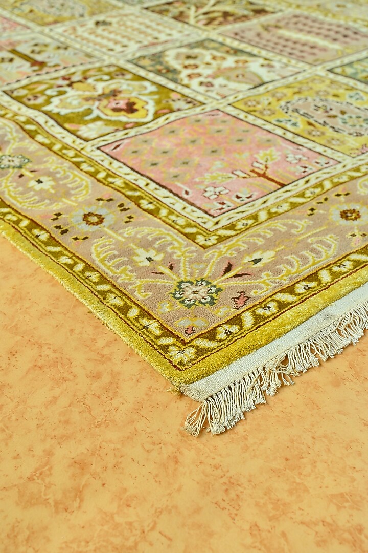 Multi-Colored Blended Wool Hand-Knotted Persian Rug by Blue Lotus Design at Pernia's Pop Up Shop