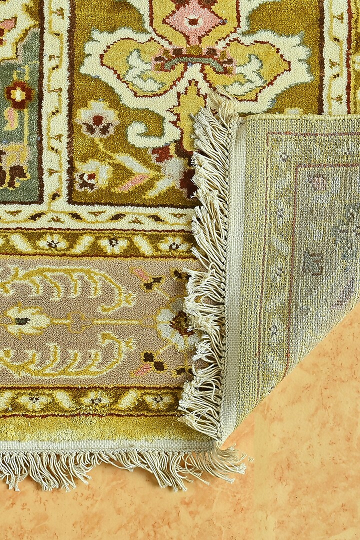 Multi-Colored Blended Wool Hand-Knotted Persian Rug by Blue Lotus Design at Pernia's Pop Up Shop