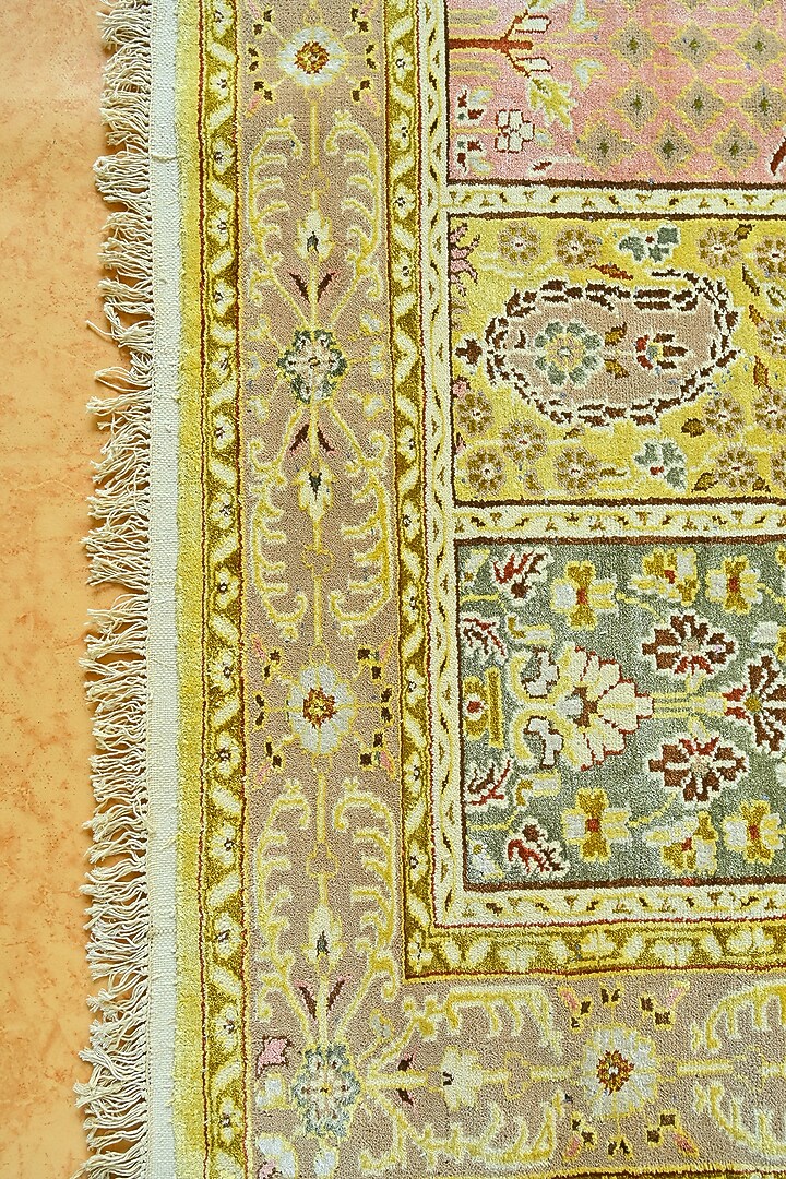 Multi-Colored Blended Wool Hand-Knotted Persian Rug by Blue Lotus Design at Pernia's Pop Up Shop