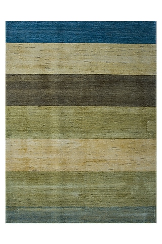 Multi-Colored Blended Wool Hand-Knotted Persian Rug by Blue Lotus Design