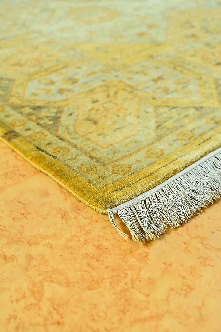 Multi-Colored New Zealand Wool Hand-Knotted Persian Rug by Blue Lotus Design at Pernia's Pop Up Shop