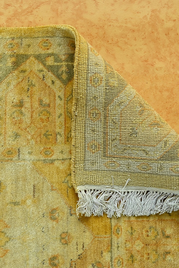 Multi-Colored New Zealand Wool Hand-Knotted Persian Rug by Blue Lotus Design at Pernia's Pop Up Shop