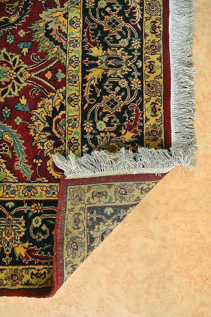 Multi-Colored Blended Wool Hand-Knotted Persian Rug by Blue Lotus Design at Pernia's Pop Up Shop