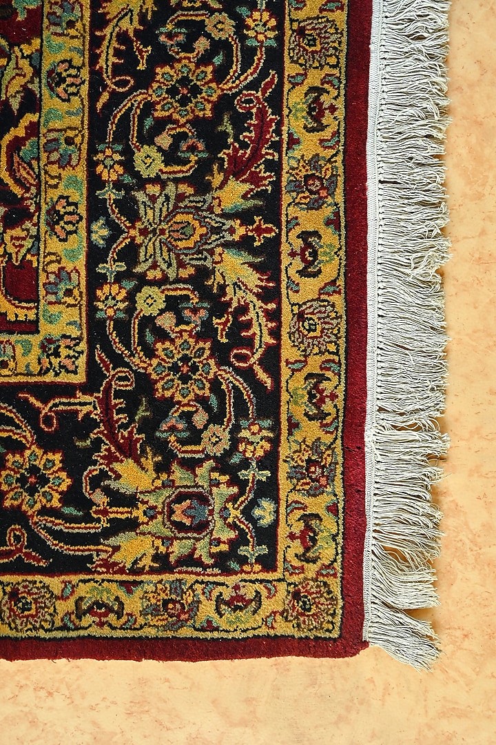 Multi-Colored Blended Wool Hand-Knotted Persian Rug by Blue Lotus Design at Pernia's Pop Up Shop