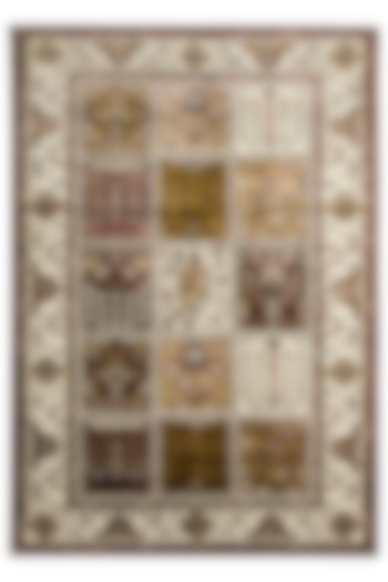 Multi-Colored Blended Wool Hand-Knotted Persian Rug by Blue Lotus Design