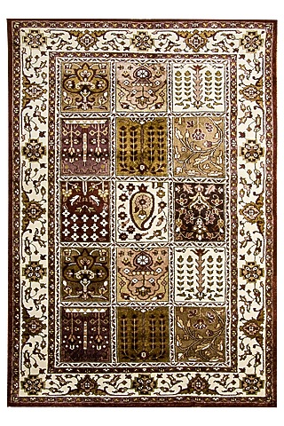 Multi-Colored Blended Wool Hand-Knotted Persian Rug by Blue Lotus Design
