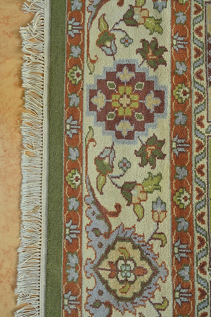 Multi-Colored Blended Wool Hand-Knotted Persian Rug by Blue Lotus Design at Pernia's Pop Up Shop