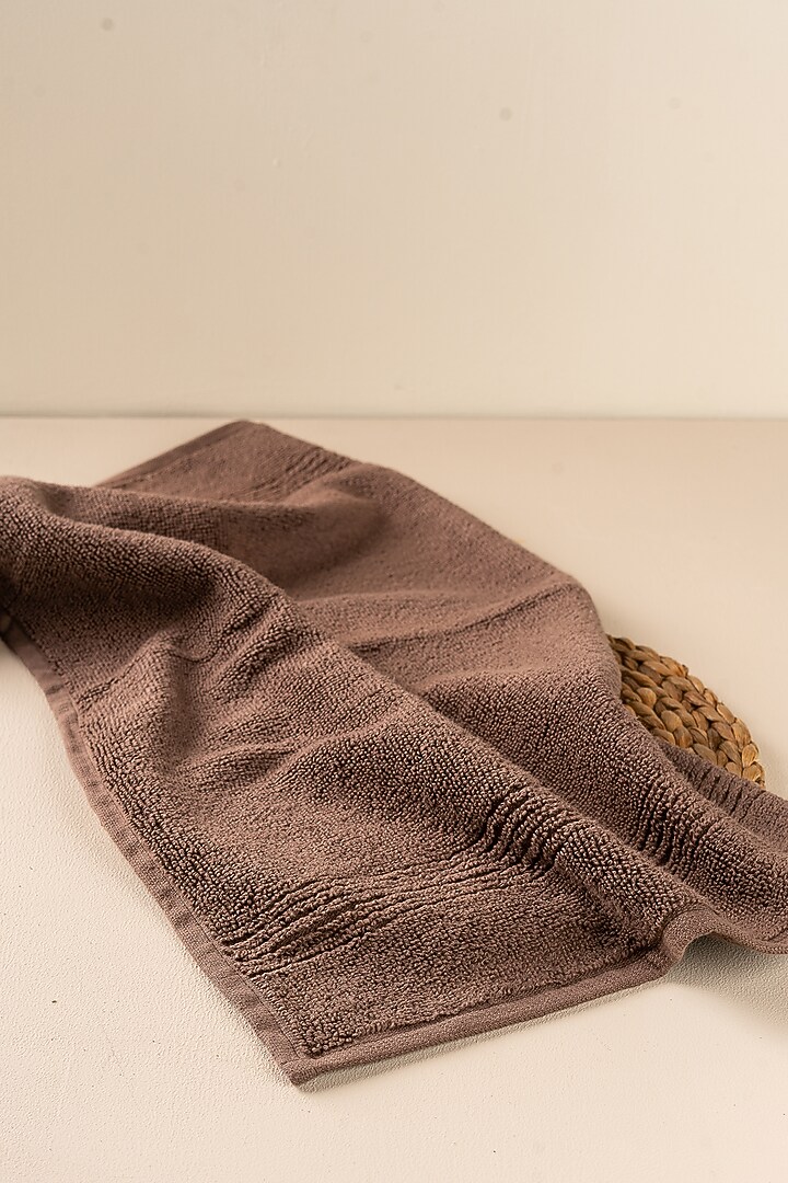 Brown Towels (Set of 8) by By ADAB at Pernia's Pop Up Shop
