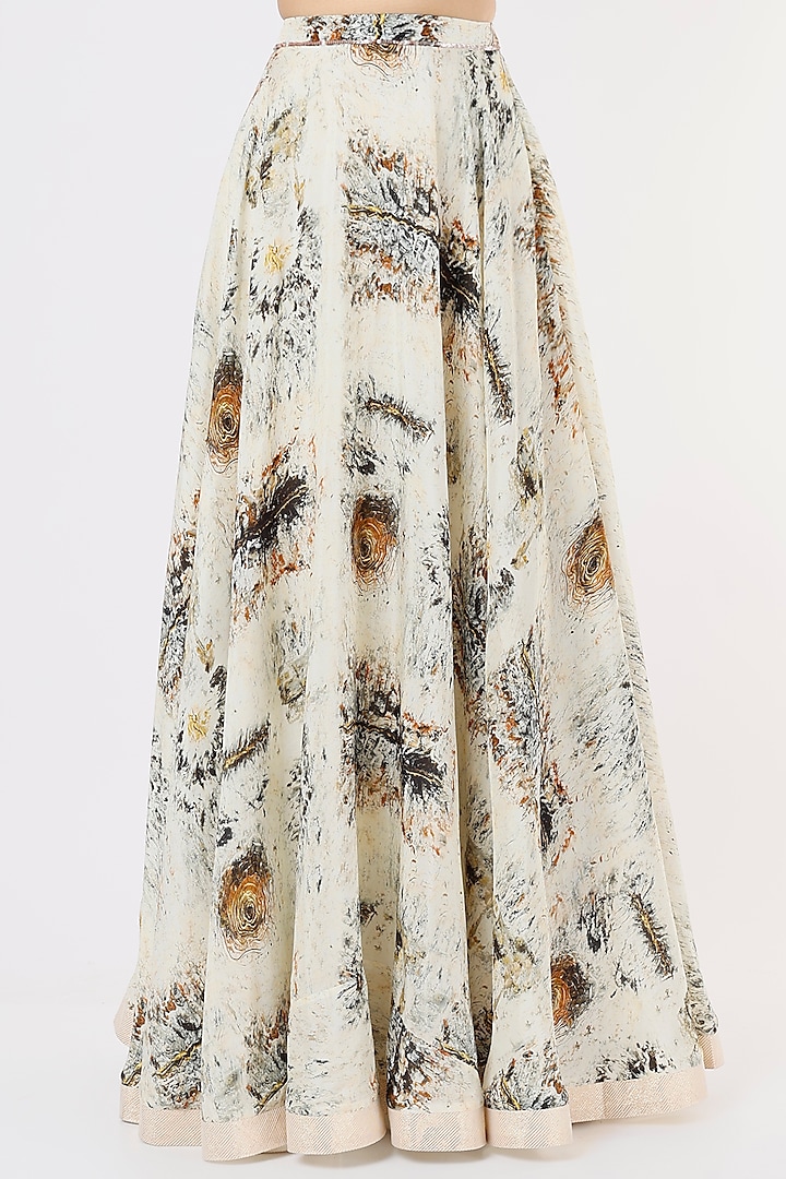Off-White Embellished Wedding Lehenga Set by Breathe By Aakanksha Singh at Pernia's Pop Up Shop