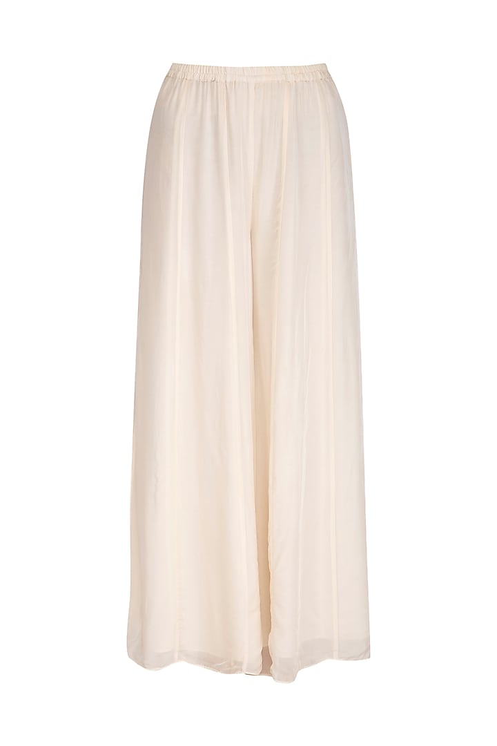 Off White Embroidered Wedding Anarkali Set by Breathe By Aakanksha Singh at Pernia's Pop Up Shop