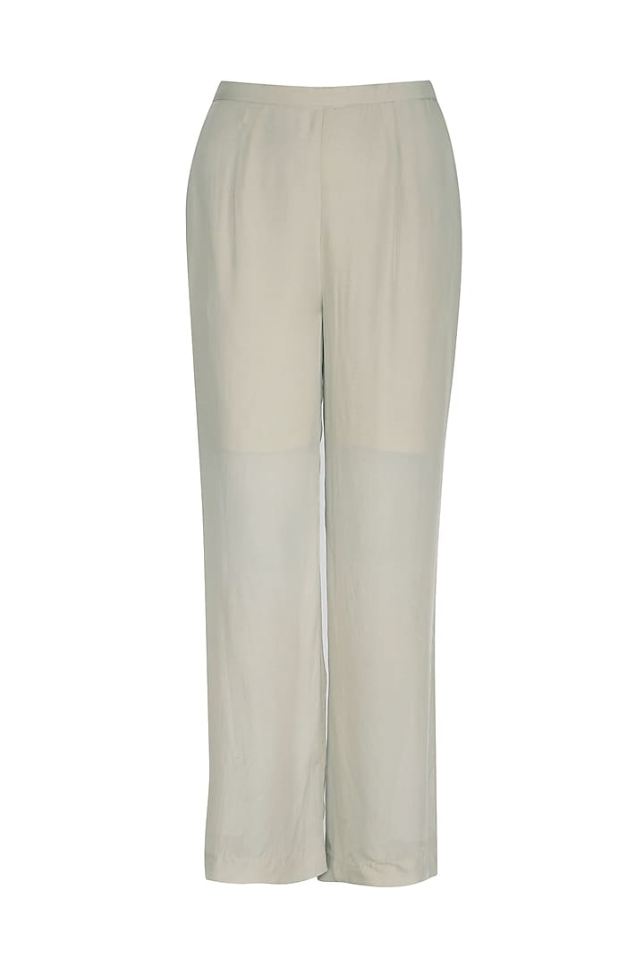 Sage Green Embellished Kurta With Pants by Breathe By Aakanksha Singh at Pernia's Pop Up Shop