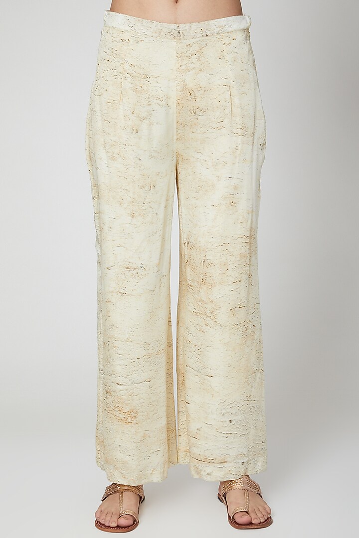 Beige & Brown Printed Kurta With Pants by Breathe By Aakanksha Singh at Pernia's Pop Up Shop