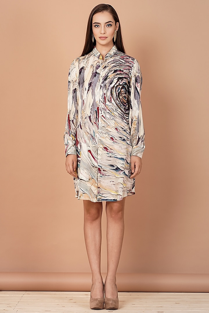 Multi-Coloured Printed Tunic Dress by Breathe By Aakanksha Singh
