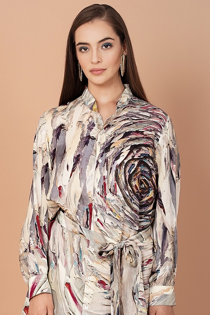 Multi-Coloured Printed Tunic Set by Breathe By Aakanksha Singh at Pernia's Pop Up Shop