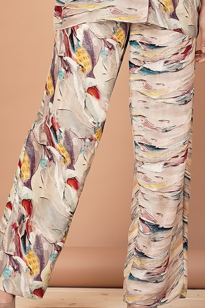 Multi-Coloured Printed Shirt Tunic Set by Breathe By Aakanksha Singh at Pernia's Pop Up Shop