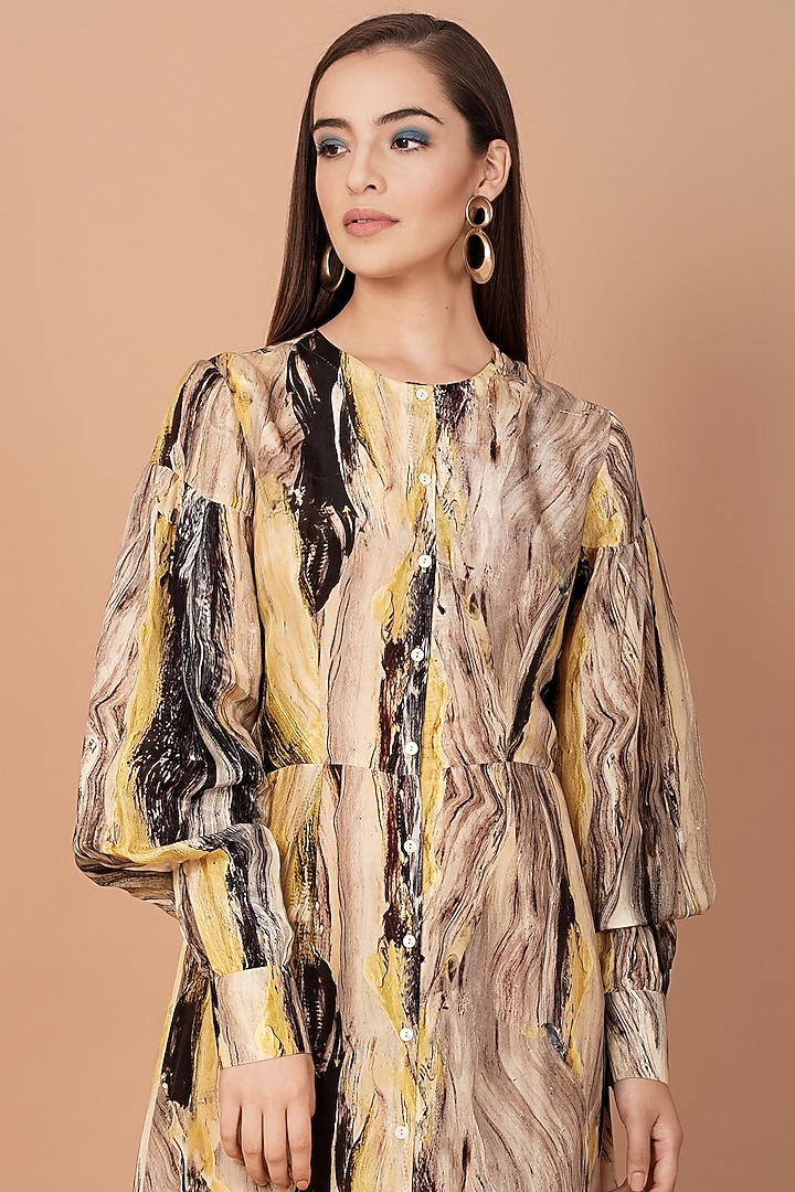 Multi-Coloured Printed Maxi Summer Dress by Breathe By Aakanksha Singh at Pernia's Pop Up Shop