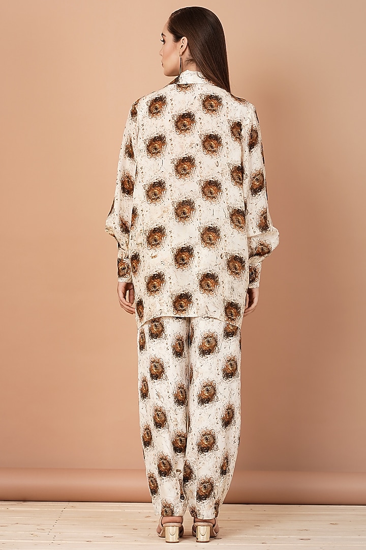 Beige Printed Co-Ord Set by Breathe By Aakanksha Singh at Pernia's Pop Up Shop