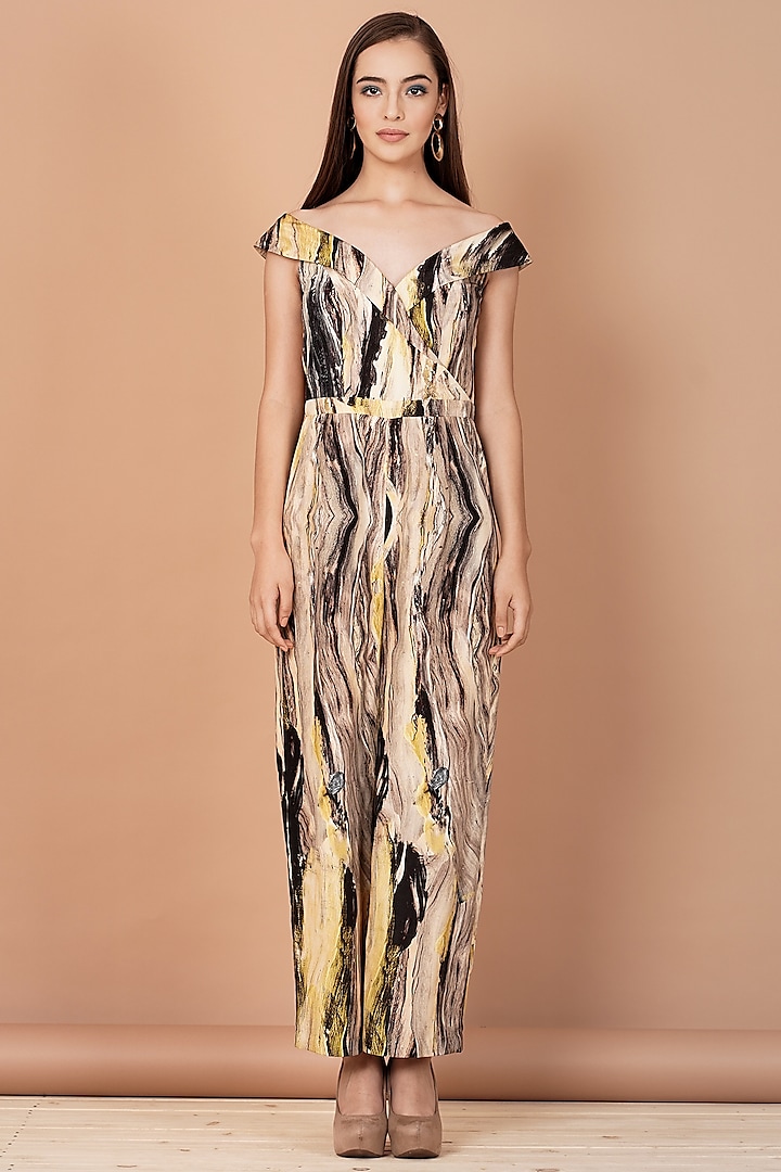 Multi-Coloured Printed Jumpsuit by Breathe By Aakanksha Singh