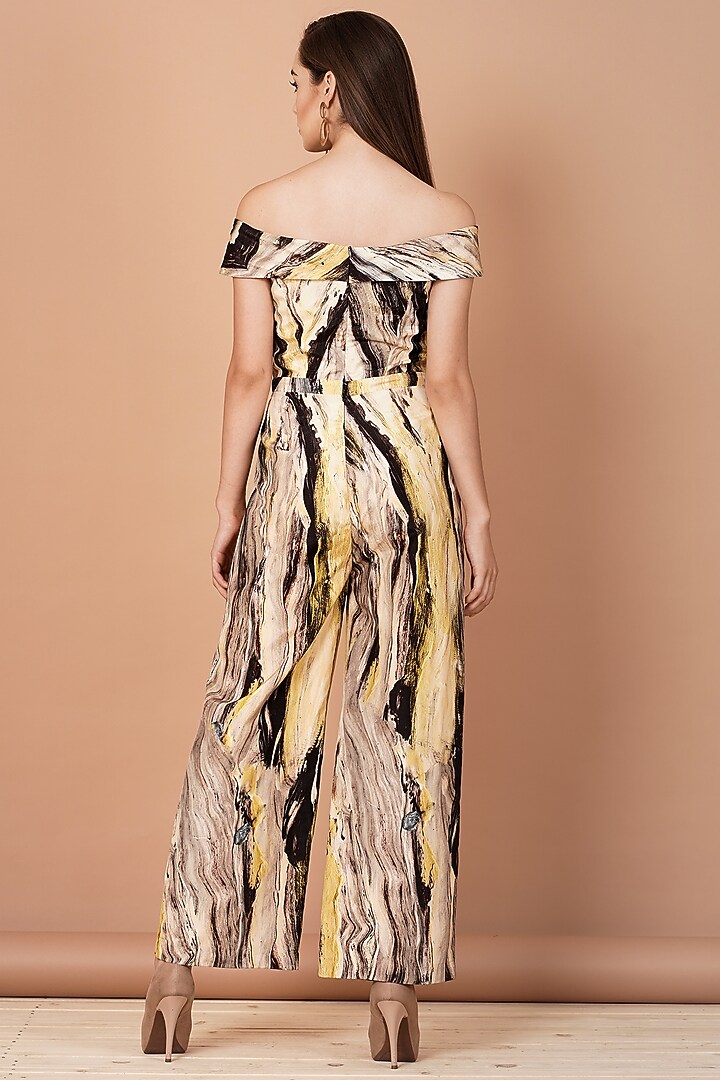 Multi-Coloured Printed Jumpsuit by Breathe By Aakanksha Singh at Pernia's Pop Up Shop