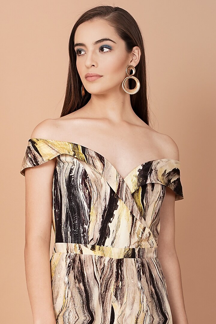 Multi-Coloured Printed Jumpsuit by Breathe By Aakanksha Singh at Pernia's Pop Up Shop