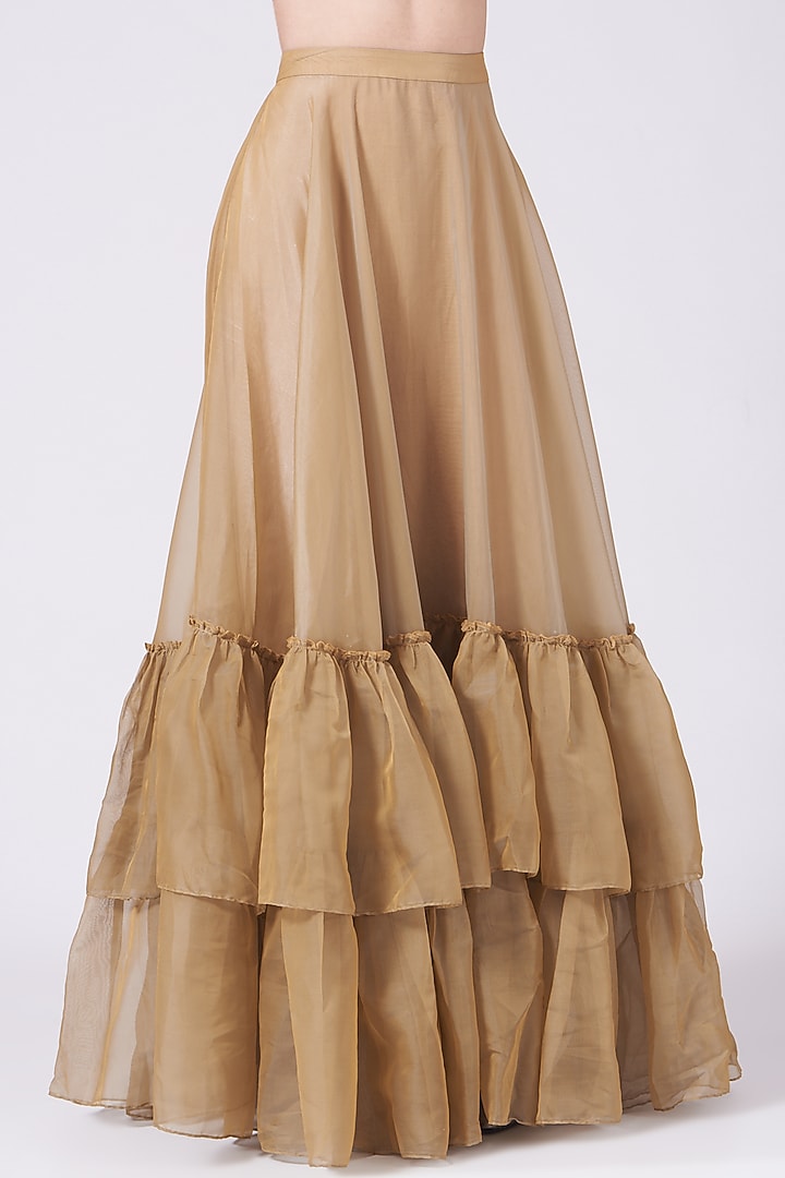 Beige Embroidered Wedding Lehenga Set by Breathe By Aakanksha Singh at Pernia's Pop Up Shop