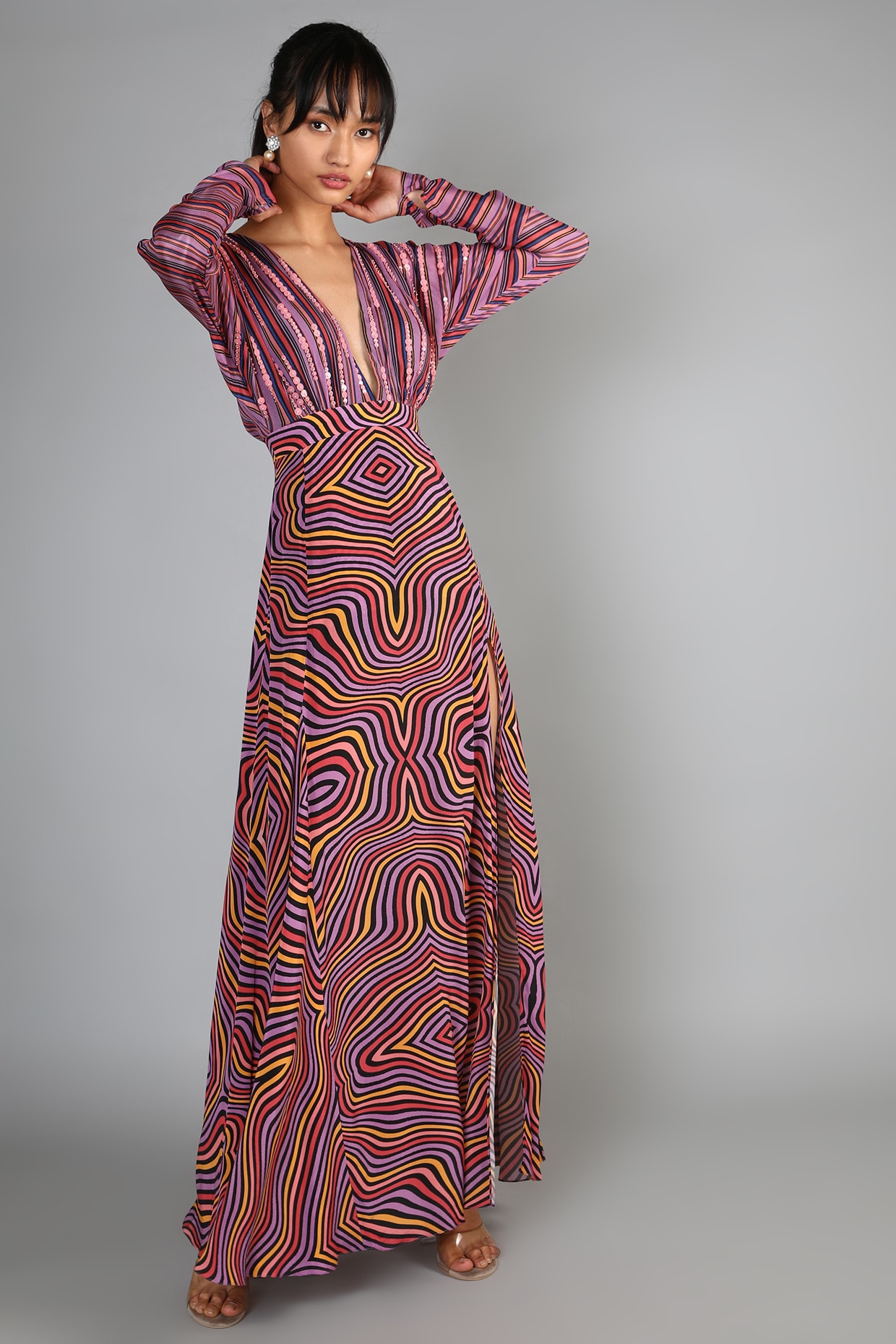 Purple maxi deals dress canada