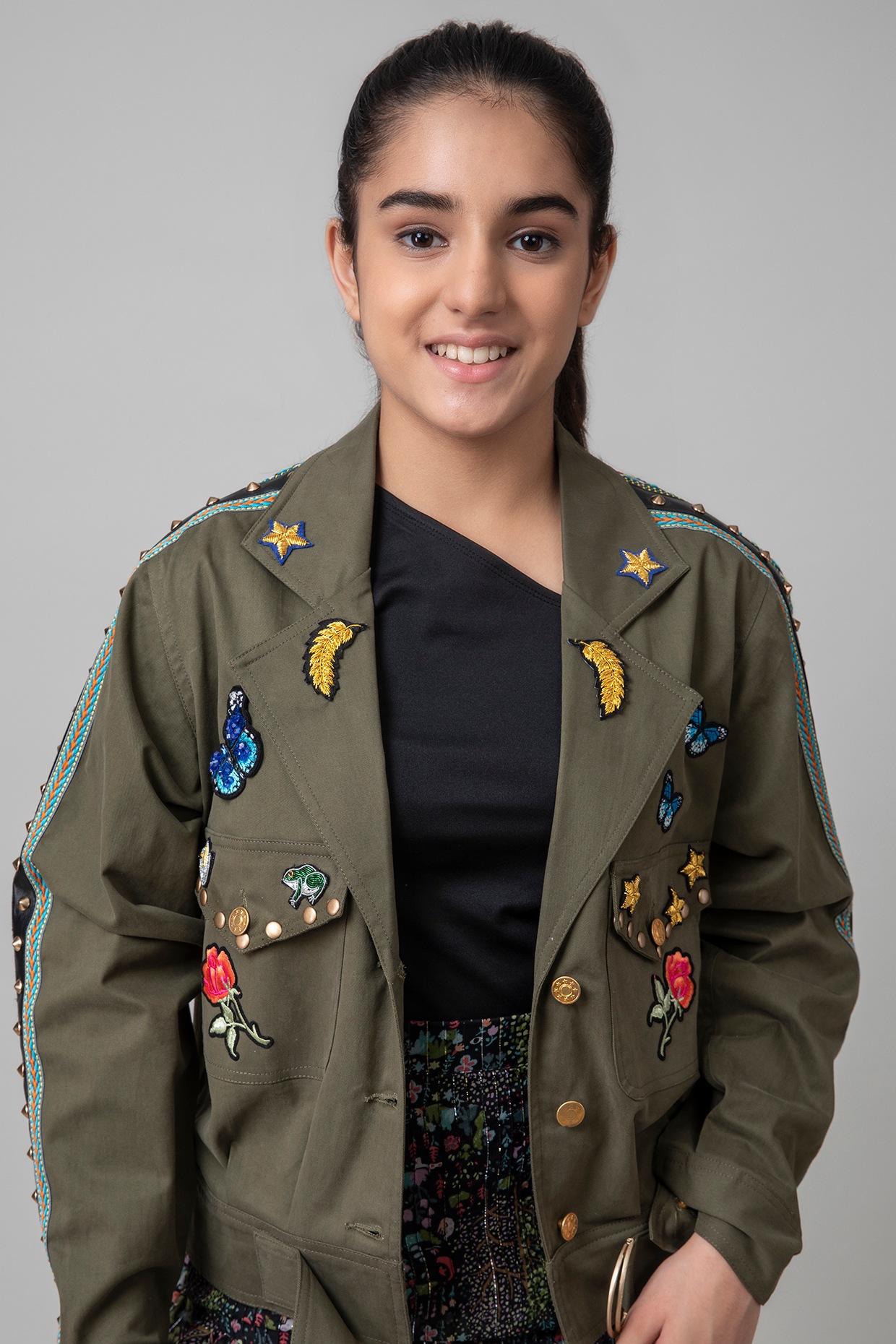Girls Military Jacket